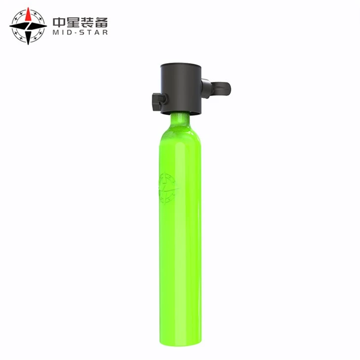 80 Cubic diving Aluminum Cylinders with black valve